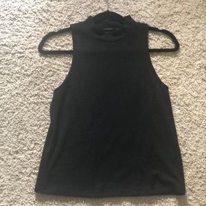 Mango mock neck sleeveless top